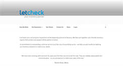 Desktop Screenshot of letcheck.co.uk